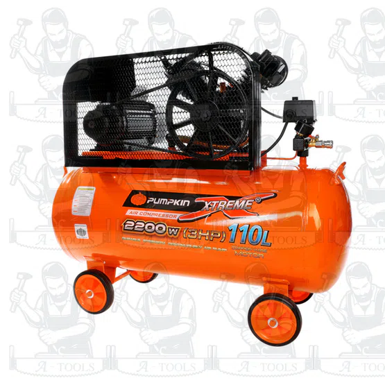 PUMPKIN ปั๊มลม สายพาน 110ลิตร รุ่น PTT-M3HP110 / 31553 มอเตอร์ 3แรงม้า 2200วัตต์ รับประกัน18เดือน 5