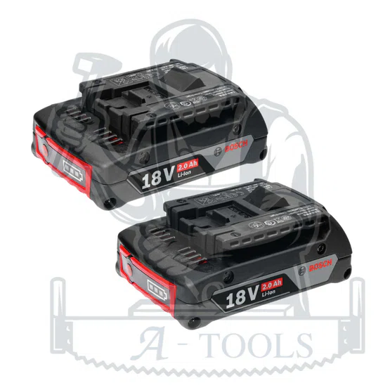 BOSCH ชุดแบตเตอรี่เเละแท่นชาร์จ Starter Kit 18V 2.0Ah บ๊อซ 1600A01B6K GBA+GAL18V-40 2