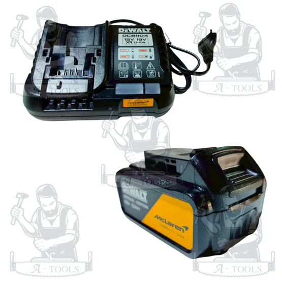DEWALT รุ่น DCF86MP1T-QWP ไขควงกระแทกไฟฟ้า 20V XR McLaren  (พร้อมแบต 5AH x1 และแท่นชาร์จ) แถมฟรีเสื้อ DEWALT พร้อมส่ง 6