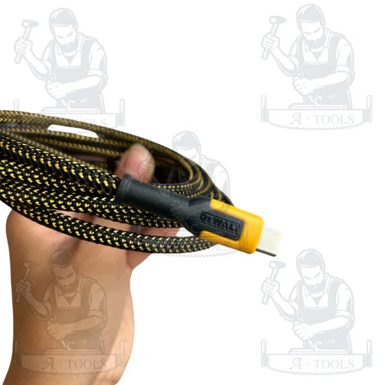 DEWALT สายชาร์จ Type C to Type C รุ่น DXMA1310007E 100 วัตต์ Reinforced Braided Cables 6ft. ของแท้ 100% 3