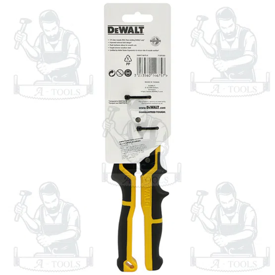DEWALT กรรไกรตัดสังกะสี รุ่น DWHT14675-0 ERGO Aviation Snip หัวตรง สปริงเกลียว 2 ชั้น ของแท้ 100% พร้อมส่ง 3