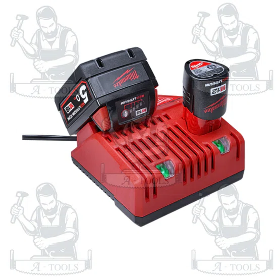 MILWAUKEE แท่นชาร์จ แบตเตอรี่ รุ่น M12-18C SA ชาร์จ 12V และ 18V รับประกัน1ปี 2