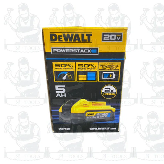 + + DEWALT แบตเตอรี่ DCBP520-B1 Powerstack 20V 5.0Ah DCBP520 รับประกัน1ปี 5