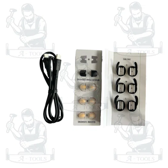 DEWALT หูฟังบลูทูธไร้สาย Earbuds Pro-X2 รุ่น DXMA1902097E (ตัดเสียงรบกวน) ของแท้ 100% พร้อมส่ง 6