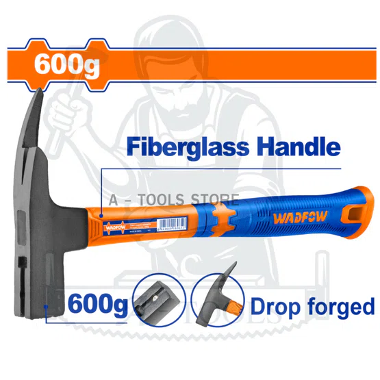 WADFOW ค้อนเหล็ก งานหลังคา 600กรัม รุ่น WHM3360 แข็งแรง หัวแม่เหล็ก 2