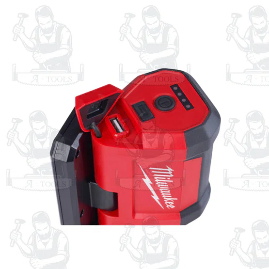Milwaukee - M12 PAL-0 ไฟส่องพื้นที่พร้อมช่องชาร์จ USB (เครื่องเปล่า)หัวไฟฉายหมุนได้ 110° สำหรับปรับทิศทาง สินค้า 5