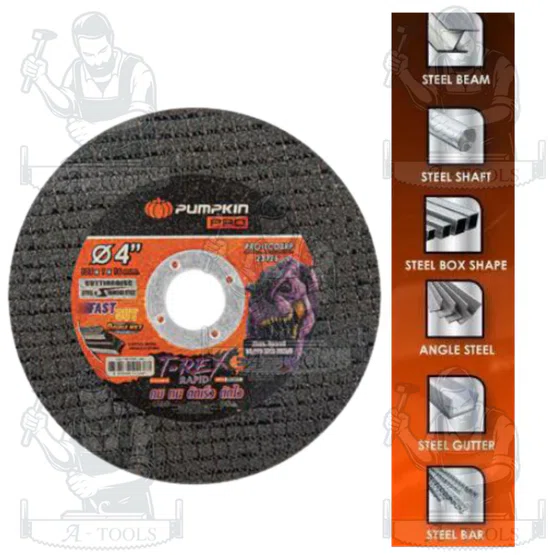 PUMPKIN PRO รุ่น 23325 (ค) T-REX RAPID ใบตัดเหล็ก/สแตนเลส 4"x1mm. สีดำ PRO-TCD4R ตัดชิ้นงานได้เร็ว เที่ยงตรง แม่นยำ 3