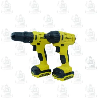STANLEY สว่านกระแทก +ไขควงกระแทกไร้สาย 12V รุ่น SCHI121S2FK-B1 (แบต1.5AH x2 +แท่นชาร์จ) 2
