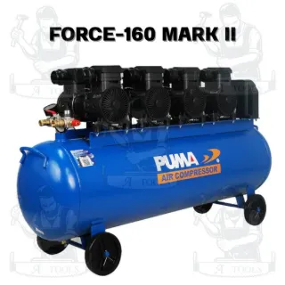 PUMA ปั๊มลม OIL FREE รุ่น FORCE-160 / FORCE-160 MARK II กำลังไฟ 1450 x4 วัตต์ 160ลิตร (ทองแดงแท้ 100%) 5