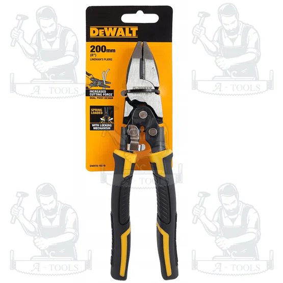 DEWALT คีมปากตรง จิ้งจก 8 นิ้ว รุ่น DWHT0-70276 แข็งแรง ทนทาน ของแท้ 100% พร้อมส่ง 5