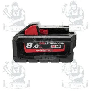 MILWAUKEE แบตเตอรี่ 18V 8.0 AH รุ่น M18 HB8 HIGH OUTPUT รับประกัน1ปี 2