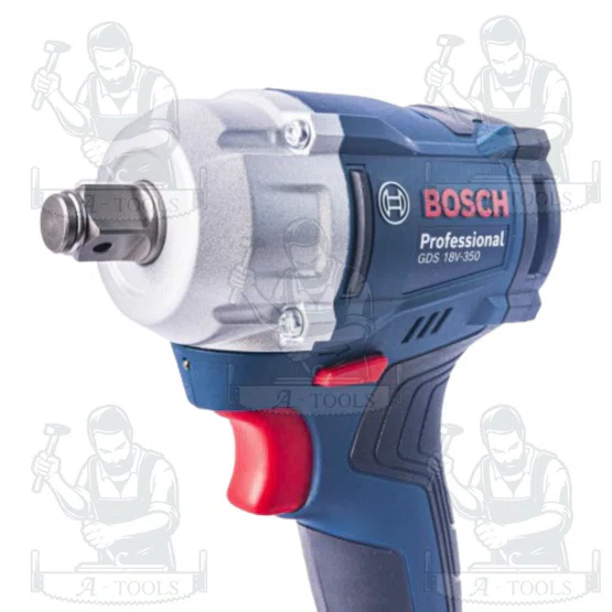 BOSCH ชุดบล็อคกระแทกไร้สาย 18V (แบตGBA 18V 2.0Ah x2 +แท่นชาร์จ) รุ่น GDS 18V-350 ของเเท้ 6
