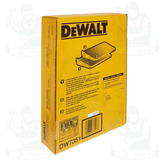 + + DeWALT ถาดรับไม้เสริม รุ่น DW7351 สำหรับเครื่องรีดไม้ DW735 ใช้รองรับไม้ที่ยาว 4