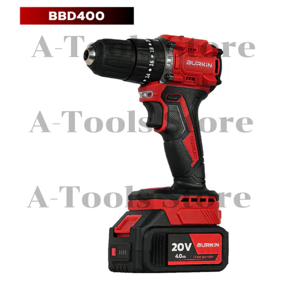BURKIN CORDLELL DUO SET เครื่องเจียร +สว่านกระแทก ไร้สาย รุ่น BK-CSB201 20V (แท่นชาร์จ +แบต 4.0Ah x2) 2