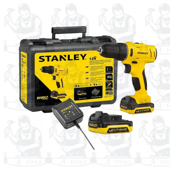 STANLEY สว่านกระแทก ไร้สาย 12V รุ่น SCH121S2K-B1 (แบต 1.5AH x2) รับประกัน2ปี 3