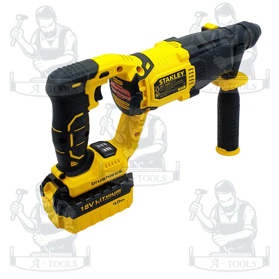 STANLEY สว่านโรตารี่ไร้สาย 20V รุ่น SBR20M2K-B1 3ะบบ มอเตอร์ไร้แปรงถ่าน (แบต4.0Ah x2) **ส่งเร็ว ของแท้100%** 4