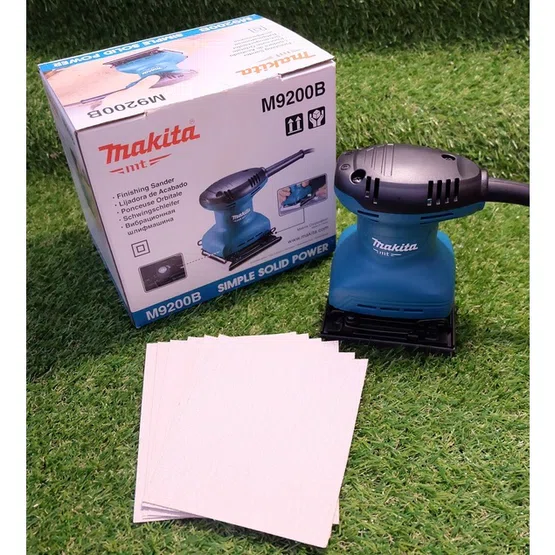 MAKITA  เครื่องขัดกระดาษทราย สั่น-สี่เหลี่ยมจตุรัส มากีต้า รุ่น M9200B 180W (แทน MT925) M9200 **ส่งเร็ว ของแท้100%** 5