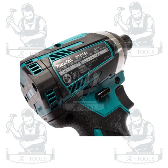 MAKITA สว่านไขควงกระแทกไร้สาย 18 โวลต์ 1/4 นิ้ว รุ่น DTD154Z (ตัวเปล่า) มากิต้า ของแท้ พร้อมส่ง 4