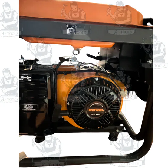 ROWEL เครื่องปั่นไฟ เบนซิน 7.5KW รุ่น RW-GE-RW8500EA/D 2ระบบ 220V/380V 15HP 4จังหวะ 7500วัตต์ 2