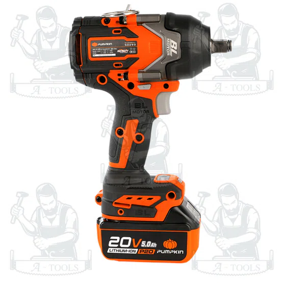 PUMPKIN บล็อกกระแทกไร้สาย 1/2นิ้ว 20V รุ่น 50293 / INF-12IWCBB-501K พร้อมแบตและแท่นชาร์จ มอเตอร์ไร้แปรงถ่าน ของแท้ 100% 5