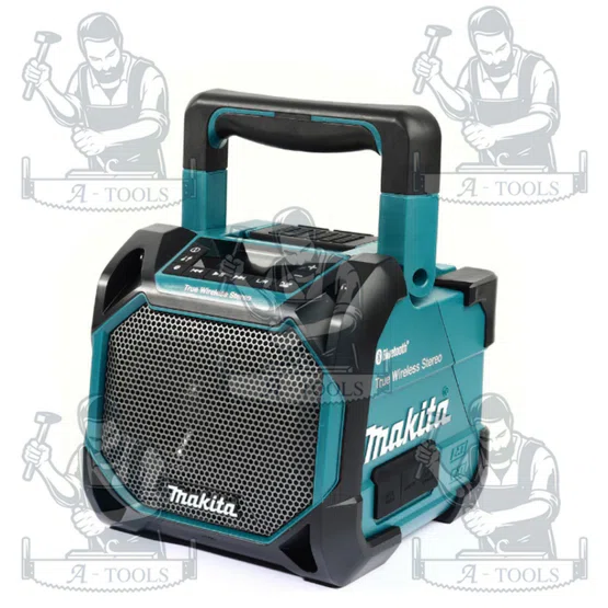 MAKITA ลำโพงบลูทูธไร้สาย รุ่น DMR203 รองรับแบตเตอรี่ 12V / 18V เชื่อมต่อผ่าน Bluetooth เวอร์ชั่น 5.0 (ตัวเปล่า) พร้อมส่ง 4