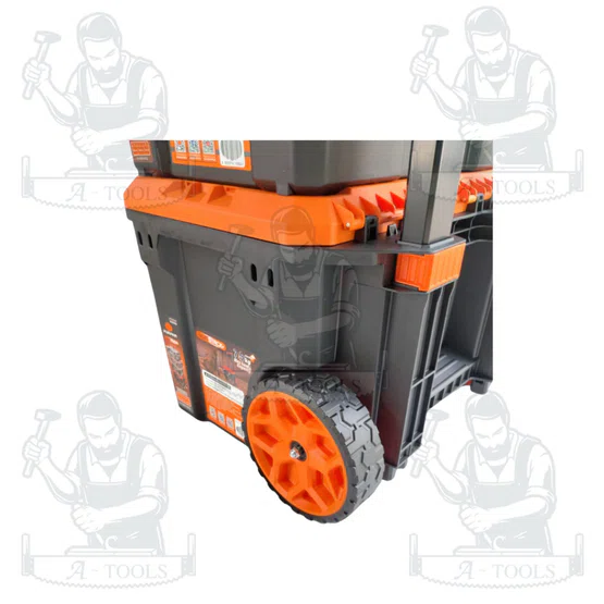PUMPKIN รุ่น 20908 PTT-MST5 Multi Stack ชุดกล่องเครื่องมืออเนกประสงค์ 5 ตัว/ชุด พร้อมล้อและด้ามเข็น ระบบ Auto-Locking 6