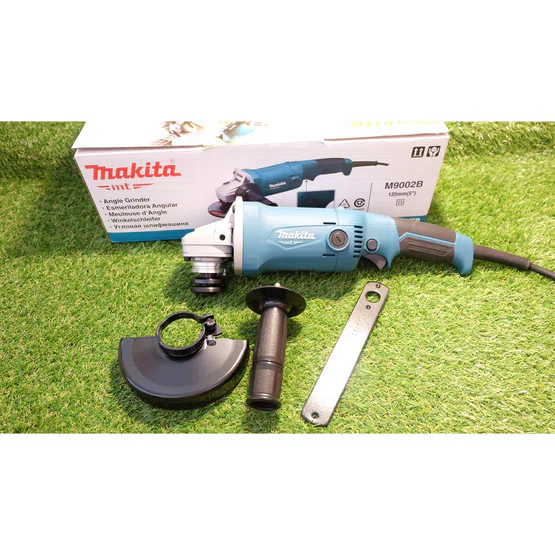 MAKITA เครื่องเจียร์ 5” มากีต้า รุ่น M9002B 5นิ้ว 11,000รอบ/นาที 1050W สวิทซ์บีบล่าง M9002 ลูกหมู หินเจียร์ (แทน MT904) 3