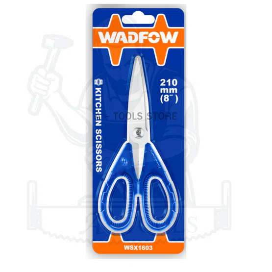 WADFOW กรรไกร 8นิ้่ว รุ่น WSX1603 กรรไกร ตัด เล็ม ตัดกระดาษ หนา1.8มิล 6