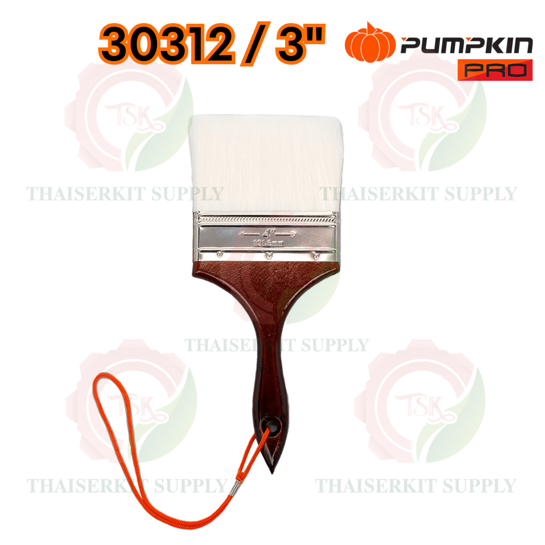 PUMPKIN แปรงทาสี ด้ามไม้ รุ่นขนละเอียดPRO-999 30308 1″ /30309 1.5″ /30310 2″ /30311 2.5″ /30312 3″ /30313 4" **ส่งเร็ว** 11
