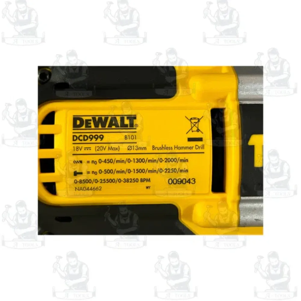 DEWALT สว่านกระแทก ไร้สาย 20V รุ่น DCD999T1-B1 (พร้อมแบตเเละแท่นชาร์จ) รับประกัน3ปี DCD999 รายละเอียด 5