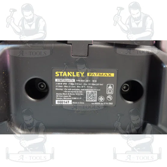 STANLEY เครื่องฉีดน้ำแรงดันสูง 165บาร์ รุ่น SFMPW2400TH-B1 มอเตอร์อินดักชั่น รับประกัน2ปี **ของแท้100%** 4