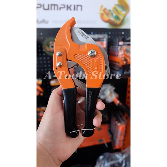 PUMPKIN กรรไกรตัดท่อ PVC พัมคิน รุ่น 33605 / PTT-601 ตัดท่อ 1-5/8" (42mm.) ด้ามจับชุบยาง จับถนัดมือ ไม่ลื่น **ของแท้100% 2