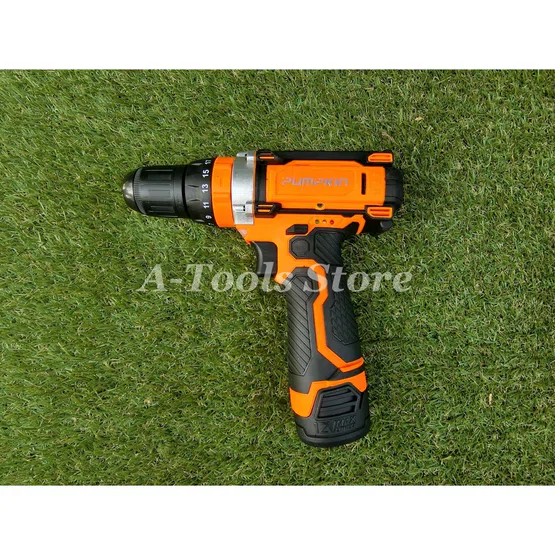 PUMPKIN สว่านกระแทกไร้สาย พัมคิน รุ่น J-12ID1502 / 50208 แบต12V 1.5Ah 2ก้อน+แท่นชาร์จ+อุปกรณ์เสริม5ชิ้น เจาะปูนได้ 4