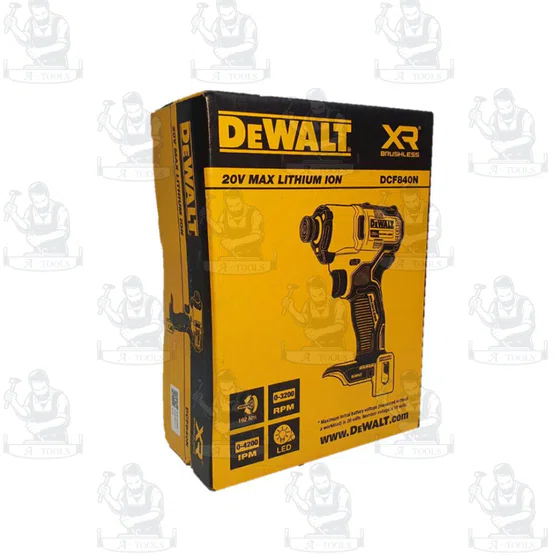 DEWALT ไขควงกระแทก ไร้สาย 20V รุ่น DCF840N-B1 (เครื่องเปล่า) รับประกัน 3ปี DCF840 6