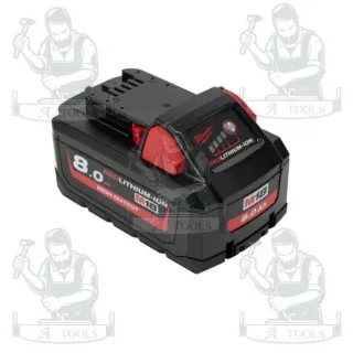 MILWAUKEE แบตเตอรี่ 18V 8.0 AH รุ่น M18 HB8 HIGH OUTPUT รับประกัน1ปี 6
