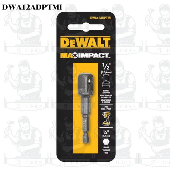DEWALT ตัวแปลงหัวไขควงเป็นบล็อก รุ่น DWA12ADPTMI สามารถใช้ได้ทั้งกับเครื่องมือช่างไฟฟ้าแบบกระแทก ของแท้ 2