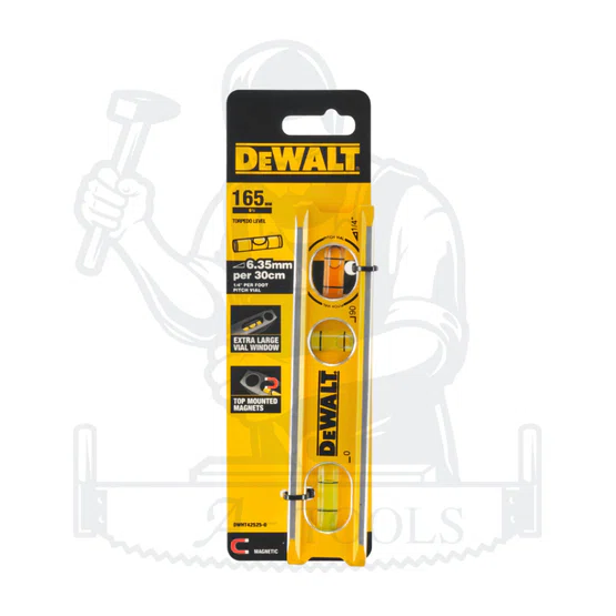 DEWALT ระดับน้ำ Billet level รุ่น DWHT42525-0 ขนาด165มม. DWHT42525 **ส่งเร็ว ของแท้100%** 4