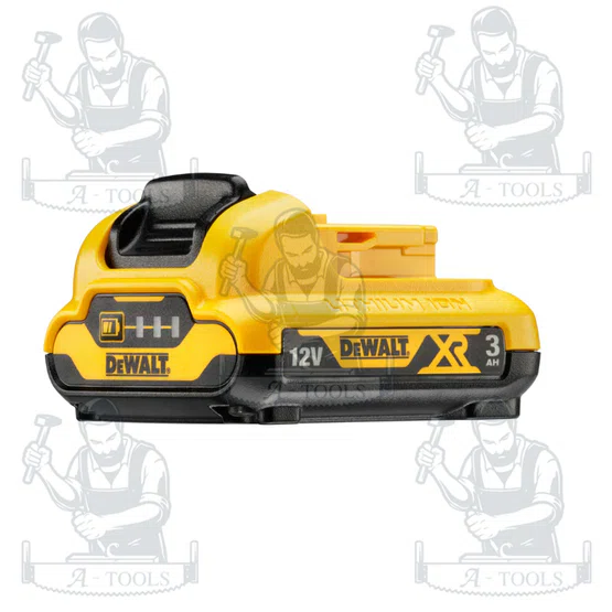 DEWALT แบตเตอรี่ 12V 3.0 Ah DCB124-B1 มีไฟLED บอกสถานะพลังงานแบตเตอรี่ **ส่งเร็ว ของแท้100%** 2
