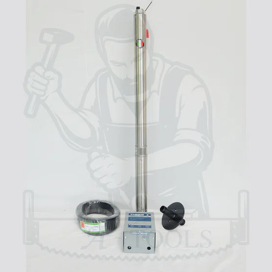 TORQUE ปั๊มบาดาล บ่อ 3" 1HP 21ใบพัด 220V ทอร์ค รุ่น TQ-SP-2BM21-3/S ท่อ1 1/4" ใบพัดสลัดทราย มอเตอร์ขดลวดทองแดง 3