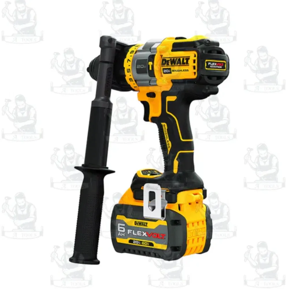 DEWALT สว่านกระแทก ไร้สาย 20V รุ่น DCD999T1-B1 (พร้อมแบตเเละแท่นชาร์จ) รับประกัน3ปี DCD999 4