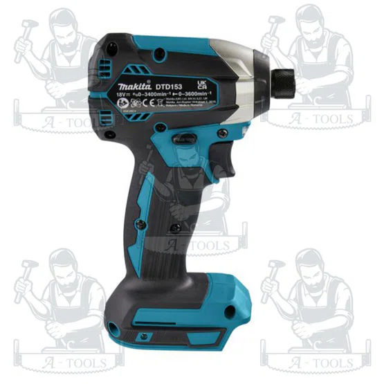 MAKITA สว่านไขควงกระแทกไร้สาย 18 โวลต์ 1/4 นิ้ว รุ่น DTD153Z แรงบิดสูงสุด 170 นิวตันเมตร ไม่รวมแบตเตอรี่-แท่นชาร์จของแท้ 3
