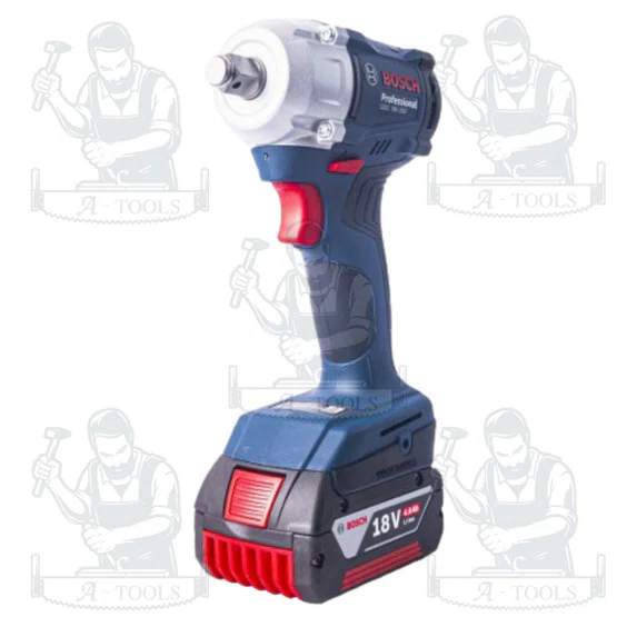 BOSCH ชุดบล็อคกระแทกไร้สาย 18V (แบตGBA 18V 2.0Ah x2 +แท่นชาร์จ) รุ่น GDS 18V-350 ของเเท้ 3