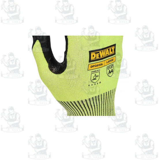 DEWALT ถุงมือกันบาด สะท้อนแสง รุ่น DPG855 ไซต์ M/L ของแท้ 5