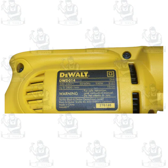 DEWALT สว่าน ไฟฟ้า 3/8" รุ่น DWD014-B1 550W ปรับซ้าย-ขวาได้ หัวจับดอก10มม.DWD014 **ส่งเร็ว ของแท้100%** 6