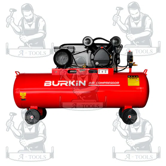 BURKiN รุ่น BT222-110 ปั๊มลมสายพาน 3HP 110L สำหรับร้านซ่อมบำรุงโรงงานขนาดเล็ก งานก่อสร้าง ผลิตลมต่อเนื่อง แข็งแรง ทนทาน 2
