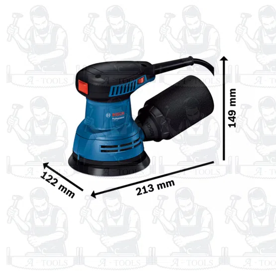 BOSCH เครื่องขัดกระดาษทรายกลม รุ่น GEX 125 (0.601.3A8.0K0) สำหรับงานขัดพื้นผิวที่เป็นไม้ สี ปูนปลาสเตอร์ และโลหะ ของแท้ 4