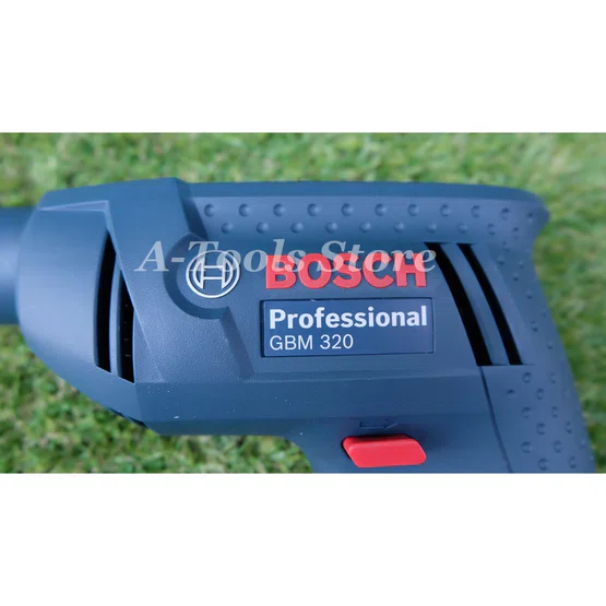 BOSCH สว่านไฟฟ้า บ๊อซ รุ่น GBM320 2หุน 1/4" ปรับ ซ้าย-ขวาได้ 320W เจาะไม้ เหล็ก สว่าน บอซ GBM 320 5