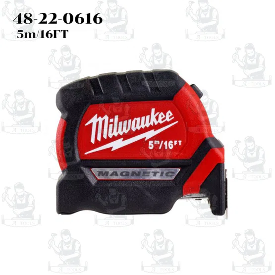 Milwaukee ตลับเมตร COMPACT MAGNETIC 48-22-0616 5เมตร / 48-22-0626 8เมตร ยืดตรงโดยไม่งอได้3.6เมตร 2