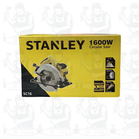 STANLEY เลื่อยวงเดือน 7" รุ่น SC16-B1 5,500รอบต่อนาที 190MM. 1600W 7นิ้ว รับประกัน2ปี SC16 5