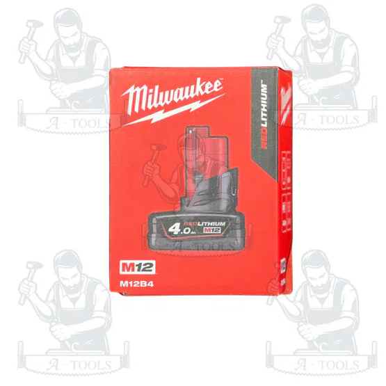 Milwaukee แบตเตอรี่ 12 โวลต์ 4.0 Ah. รุ่น M12 B4 รับประกัน 1 ปี ของแท้ 5